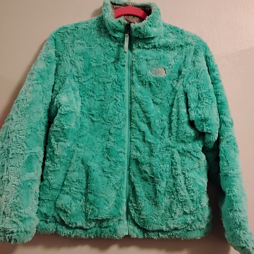 The North Face Turquoise Fleece Ski Jacket